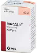 Темодал Капсулы 100мг №5 от Ортат