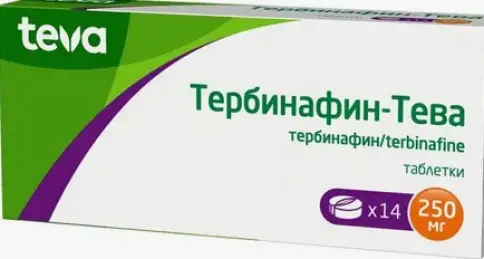 Тербинафин Таблетки 250 мг №14
