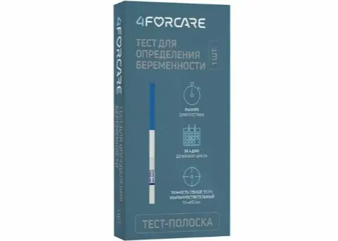Тест на беременность 4Forcare Тест-полоска №1 произодства ФармЛайн