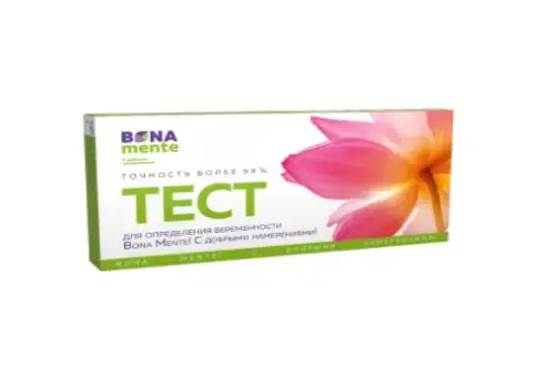 Тест на беременность Бона менте (Bona mente) Тест-полоска №1 произодства Нантонг Егенс Биотехнолоджи