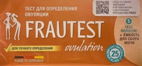 Тест на овуляцию Frautest Тест-полоска №5 произодства Атлас Линк
