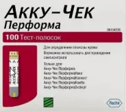 Тест-полоски к глюкомеру Акку-Чек Перформа Упаковка №100 в Краснодаре от Алоэ Краснодар Восточный Обход д19
