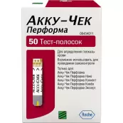 Тест-полоски к глюкомеру Акку-Чек Перформа Упаковка №50 от Рош Диагностика