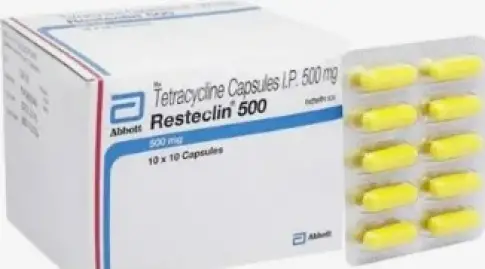 Тетрациклин Рестеклин Resteclin Капсулы 500мг №10 произодства Не определен