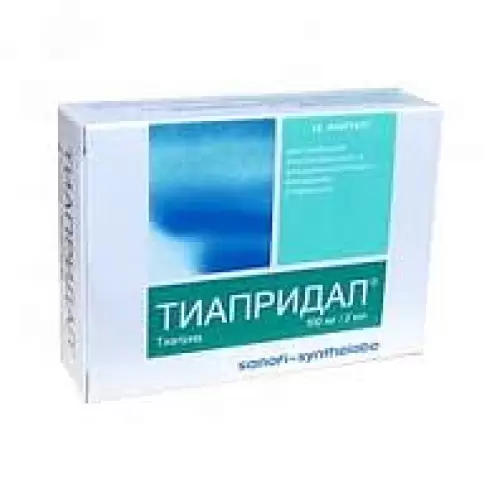 Тиапридал Ампулы 50мг/мл 2мл №12 произодства Санофи