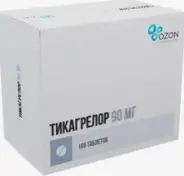 Тикагрелор Таблетки п/о 90мг №168 от Международная аптека