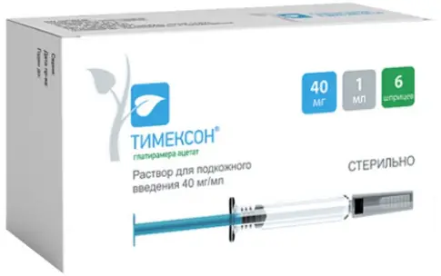 Тимексон Р-р д/п/к введ., шприц 40мг/мл 1мл №6 произодства Биокад АО