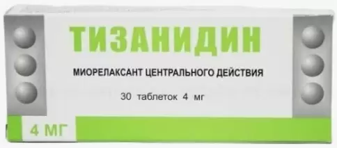 Тизанидин Таблетки 4 мг №30