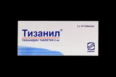 Аналог Тизанидин: Тизанил