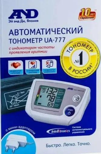 Тонометр UA-777 A&D автомат.с большой манжетой Шт. №1 произодства Эй энд Ди