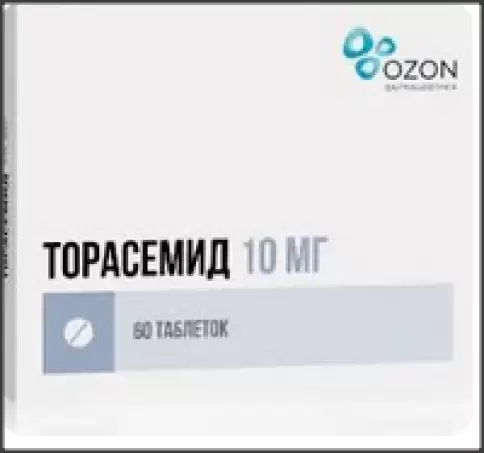 Торасемид Таблетки 10мг №60 в Ростове-на-Дону