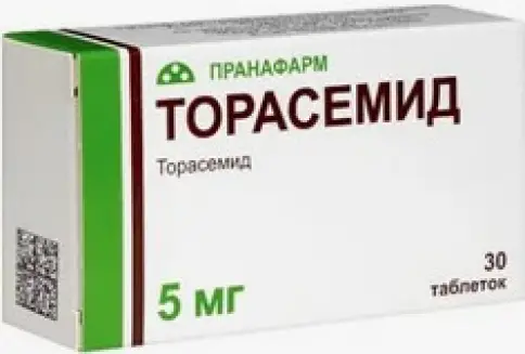 Торасемид Таблетки 5 мг №30
