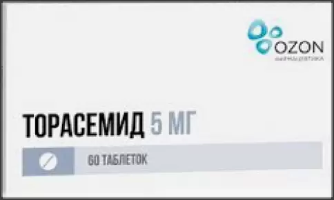 Торасемид Таблетки 5мг №60 в Ростове-на-Дону