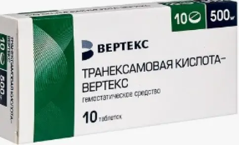 Транексамовая кислота Таблетки п/о 500мг №10 в Реутове