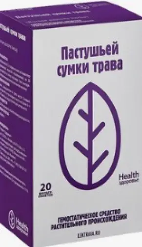 Трава пастушьей сумки Фильтр-пакеты 1.5г №20 произодства Здоровье Фирма ЗАО