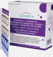 Трикафта Набор таблеток 37.5мг+25мг+50мг и 75мг №21 от АЭМ-ФАРМА