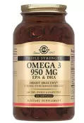 Тройная Омега-3 950мг ЭПК и ДГК Капсулы №100 от Солгар