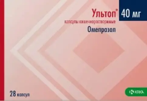 Ультоп Капсулы 40мг №28 в Домодедово