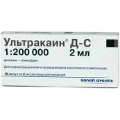 Ультракаин ДС Ампулы 2мл №10 от Авентис