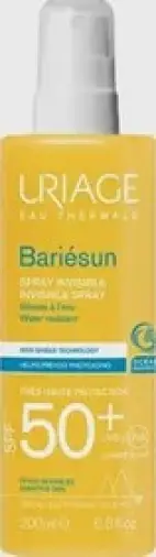 Uriage Bariesun Invisible Урьяж Барьесан спрей солнцезащитный невидимый без ароматизаторов Спрей (SPF 50+) 200мл произодства Не определен