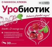 Уробиотик BioForte D-манноза 2000мг с экстр.клюквы Капсулы №30 от Барнаульский ЗМП ООО