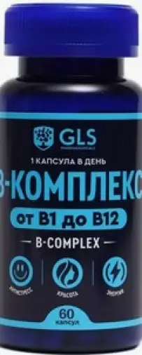 В-комплекс GLS Капсулы 400мг №60 произодства Глобал Фарма