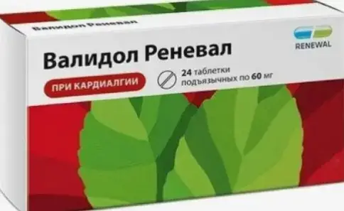 Валидол Таблетки сублингв. 60 мг №24