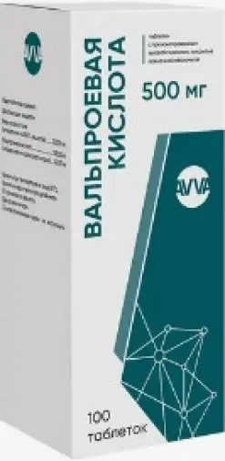 Вальпроевая кислота Таблетки п/о 500мг №100 в Люберцах