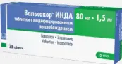 Вальсакор ИНДА Таблетки п/о 80мг+1.5мг №30 от КРКА