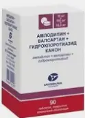 Валсартан+гидрохлортиазид Таблетки 80мг+12.5мг №90 от Канонфарма Продакшн ЗАО