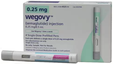 Вегови (Wegovy) Р-р для п/к введ. 0.25мг/0.5мл (1доза) №4 в Королеве