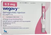 Вегови (Wegovy) Р-р для п/к введ. 0.5мг/0.5мл (1доза) №4 от Ново Нордиск