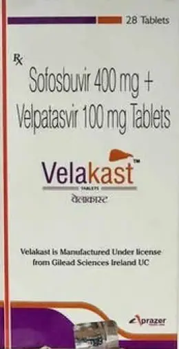 Велакаст Таблетки 400мг+100мг №28 произодства Индия