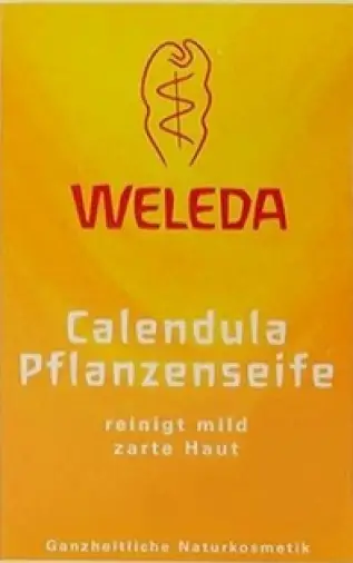 Веледа Детское мыло растительное с календулой Weleda Мыло кусковое 100г произодства Веледа