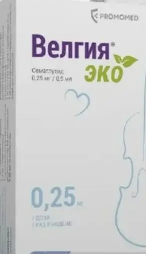 Велгия Эко Р-р д/п/к введ., шприц в автоинжекторе 0.25 мг/0.5мл (1доза) №1