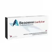 Везомни Таблетки п/о 6мг+400мкг №30 от Астеллас Фарма