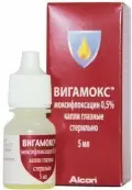 Вигамокс Капли глазные 0.5% 5мл от Новартис Фарма