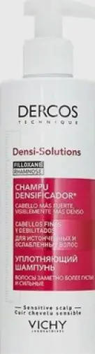 Виши Деркос Денси-Солюшн шампунь уплотняющий для ослабленных волос Vichy Dercos Densi-Solutions Флакон с дозатором 250мл произодства Виши Лаб.