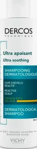Виши Деркос шампунь для сухих волос успокаивающий для чувствительной кожи без сульфатов Vichy Dercos Флакон 200мл произодства Виши Лаб.