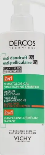 Виши Деркос шампунь против перхоти для жирной кожи Vichy Dercos Флакон с дозатором 390мл произодства Виши Лаб.