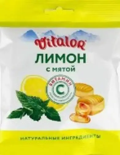 Виталор Vitalor карамель на основе трав с витамином С Леденцы (мята и лимон) 60г в Уфе