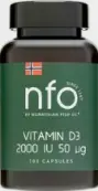 Витамин Д3 Норвегиан Фиш Ойл NFO Капсулы 2000МЕ №100 от Norwegian fish oil as (НФО)