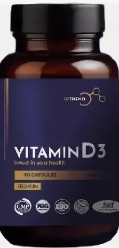 Витамин Д3 UpTrend Капсулы 2000МЕ №90 произодства Biovencer Healthcare Private Limited