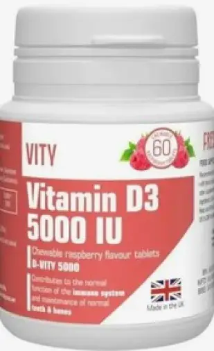 Витамин Д3 Vity D-Vity 5000 Таблетки №60 произодства Vity Ltd