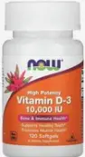 Витамин Д3 Капсулы 10000МЕ №120 от НауФудс