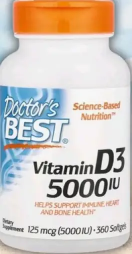 Витамин Д3 Капсулы мягкие 5000МЕ №360 в Химках