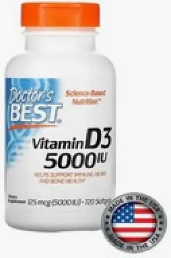 Витамин Д3 Капсулы мягкие 5000МЕ №720 произодства Doctors Best (Доктор Бест)