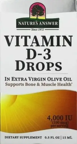 Витамин Д3 Масл.р-р 400МЕ/капля 15мл произодства Natures answer