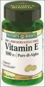 Витамин Е Капсулы 100мг №100 от Нэйчерс Баунти