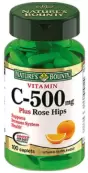 Витамин С и шиповник Таблетки №100 от Нэйчерс Баунти